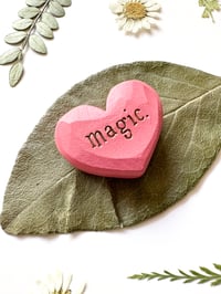 Image 2 of Magic - Mini Wood Burned Heart