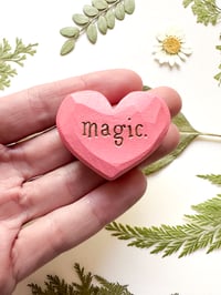 Image 1 of Magic - Mini Wood Burned Heart