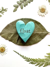 Image 3 of Float - Mini Wood Burned Heart