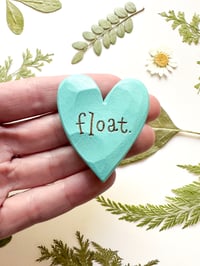 Image 1 of Float - Mini Wood Burned Heart