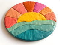 Image 5 of Sunset - Wood Mosaic Wall Art