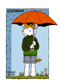 Image 1 of andie in the rain sticker 