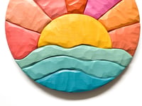 Image 4 of Sunset - Wood Mosaic Wall Art