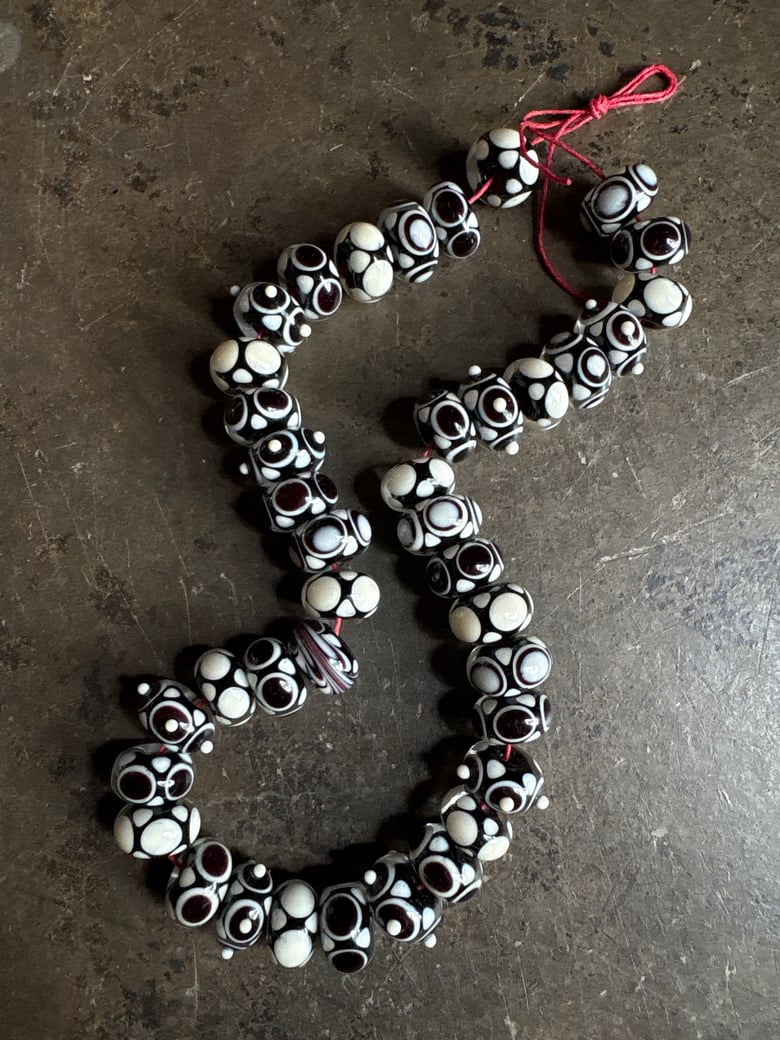Image of Black and Ivory Mini Bead Collection