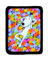 Image 1 of holographic dog sticker 