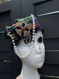Image 1 of Blueeee tartan sailor hat 