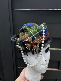 Image 3 of Blueeee tartan sailor hat 