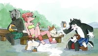 Image 1 of DOGHAUS by the lake print