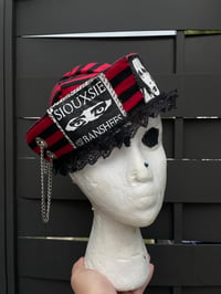 Image 1 of Red and black sailor hat 