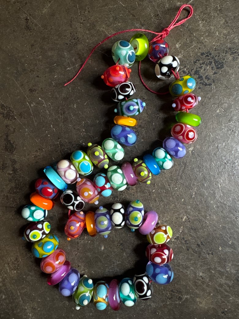 Image of Multicolored Mini Bead Collection E
