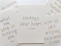 Image 2 of Courage - Hand Lettered Art Print