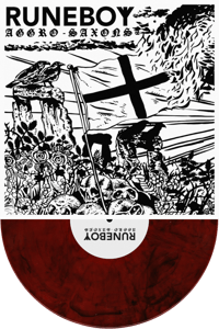 RUNEBOY - Aggro Saxons LP red marbled wax (150) PRE-ORDER