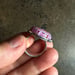 Image of Fuchsia Pink Ring with an Ivory Center