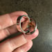 Image of Fuchsia Pink Ring with an Ivory Center