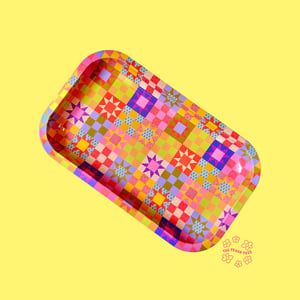 Image of Patchwork Quilt Tray - Two Sizes