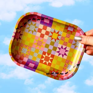 Image of Patchwork Quilt Tray - Two Sizes