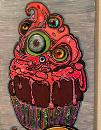 Image 2 of Trickery Treats, Mixed Media painting Halloween