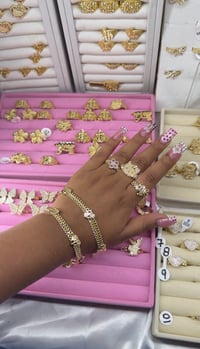 Image 2 of Nugget Heart Bracelet 