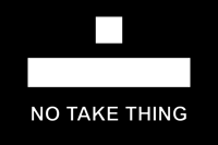 No Take Thing Holographic Sticker