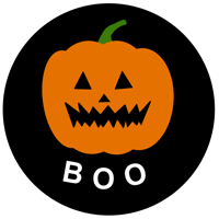 Boo Pumpkin Sticker
