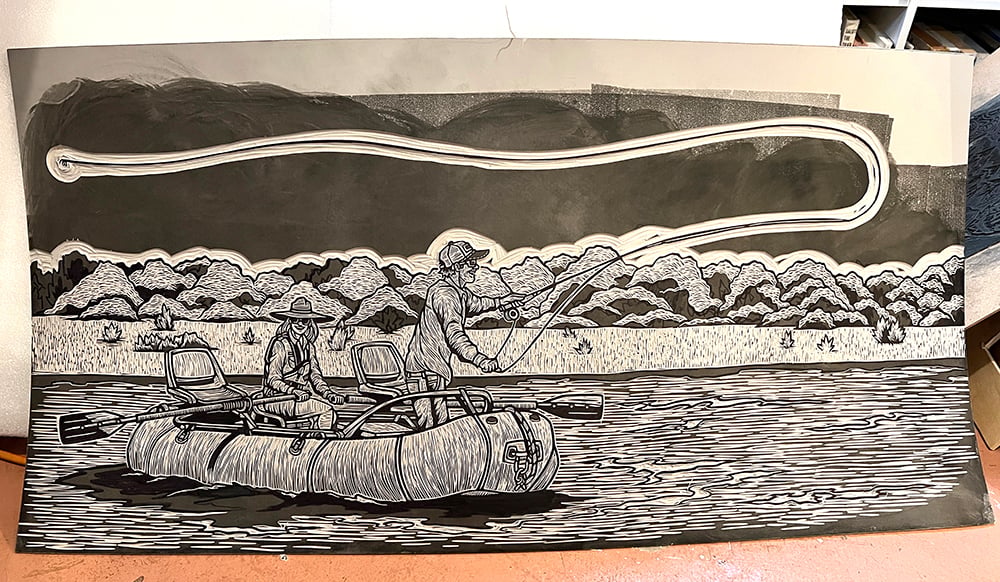 Image of River Time - 12x24