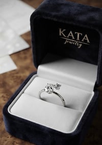 Open Moissanite Ring