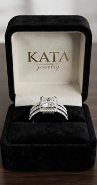 Princess-Cut Moissanite Ring