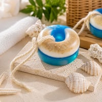 Image 1 of Sea & Sand Soap-on-a-Rope | Exfoliating Oatmeal Soap