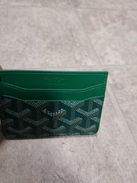Image 7 of Goyard Card Holder Green