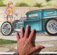 Image 2 of Turquoise Terror (large giclee print) 