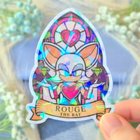 Image 3 of Sonic & Friends Stained Glass Window Holographic Stickers