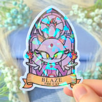 Image 4 of Sonic & Friends Stained Glass Window Holographic Stickers