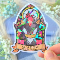 Image 2 of Sonic & Friends Stained Glass Window Holographic Stickers