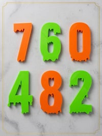Halloween House Address Numbers