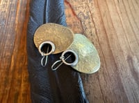 Image 10 of Aja earrings - Peaces of Luanda series - brass and sterling 