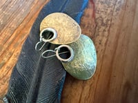 Image 17 of Aja earrings - Peaces of Luanda series - brass and sterling 