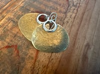 Image 18 of Aja earrings - Peaces of Luanda series - brass and sterling 