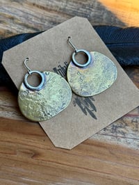 Image 19 of Aja earrings - Peaces of Luanda series - brass and sterling 