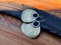 Image 20 of Aja earrings - Peaces of Luanda series - brass and sterling 