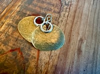 Image 13 of Aja earrings - Peaces of Luanda series - brass and sterling 
