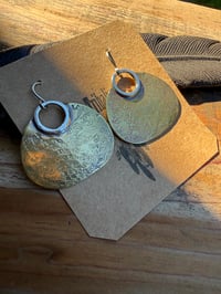 Image 21 of Aja earrings - Peaces of Luanda series - brass and sterling 