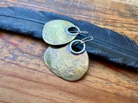 Image 22 of Aja earrings - Peaces of Luanda series - brass and sterling 