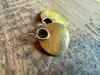 Image 25 of Aja earrings - Peaces of Luanda series - brass and sterling 