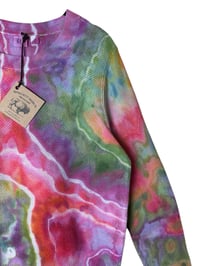 Image 3 of M Ladies Textured Sweater in Euphoria Geode Ice Dye