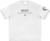 Image 2 of Heavyweight Earth Tone "NOIY" T-shirt - White 305gsm|9.0oz