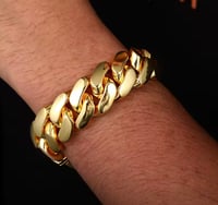 Image 3 of Men’s Hip Hop 5A+ CZ Stone Paved  Bling Iced Bracelet 