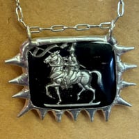 Image 2 of Spiked Reverse Intaglio Pendant (#2252)