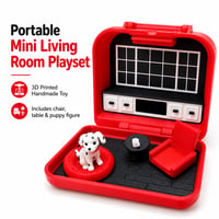 Image 6 of Portable Mini Living Room Playset