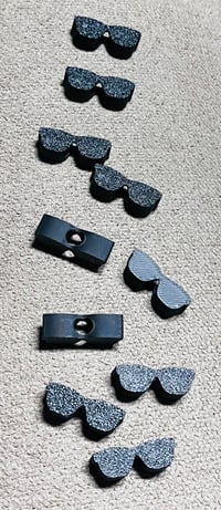 Image 1 of Black  or pink Sunglasses Focal Beads for Beading Pens