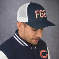 Image 11 of FGB Trucker Cap (Navy & Navy/White)